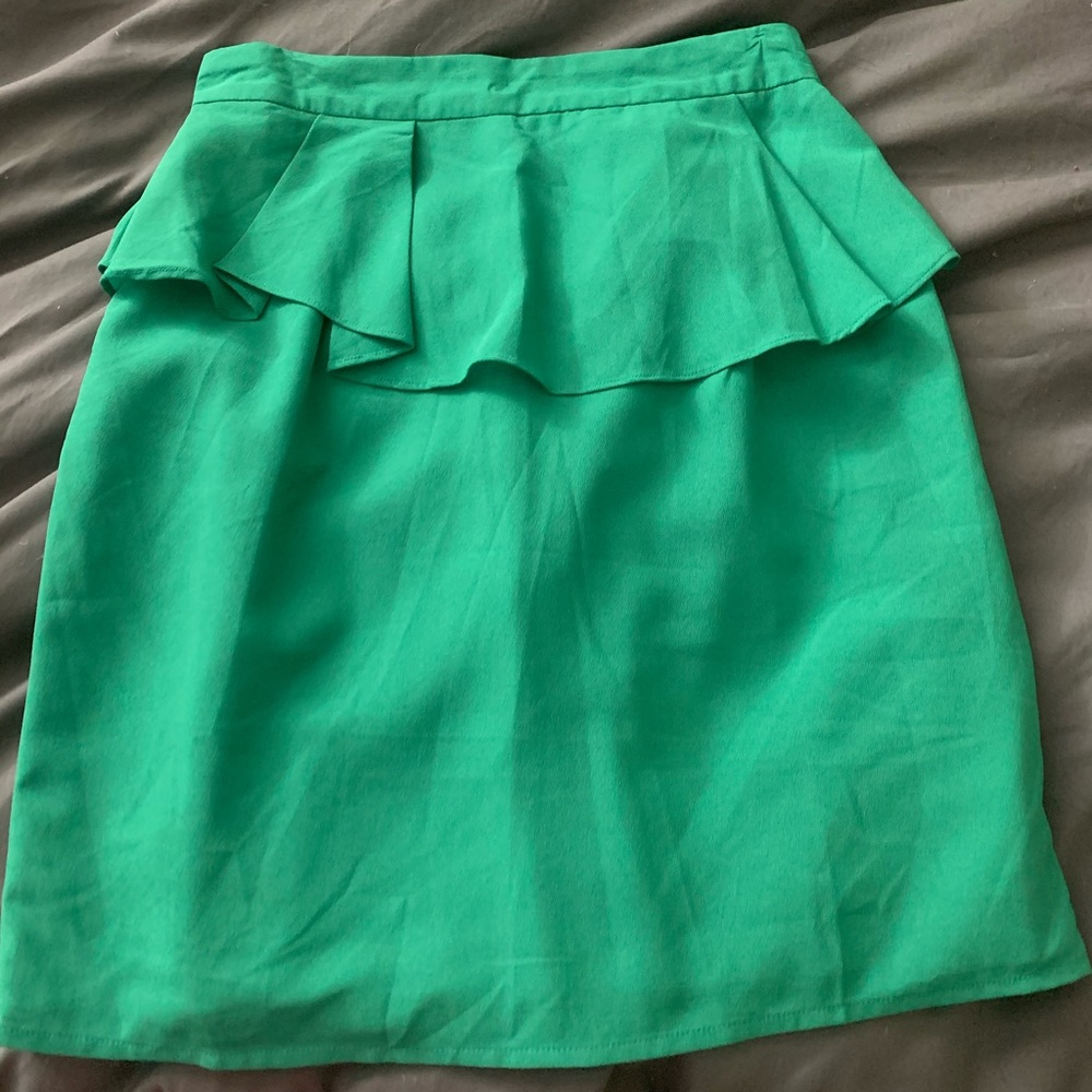 Boutique Green Skirt